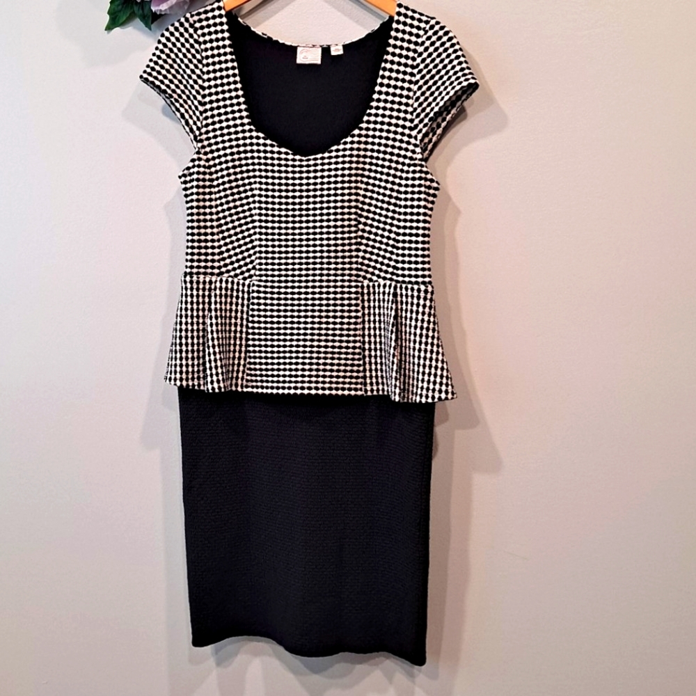 ANTHROPOLOGIE PEPLUM DRESS